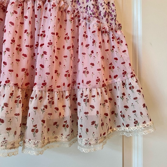Zara. Size 9 (girls). Tiered Floral Tulle Skirt. Mint condition. - Picture 4 of 10